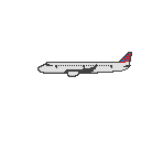 Image d'un avion en pixel art