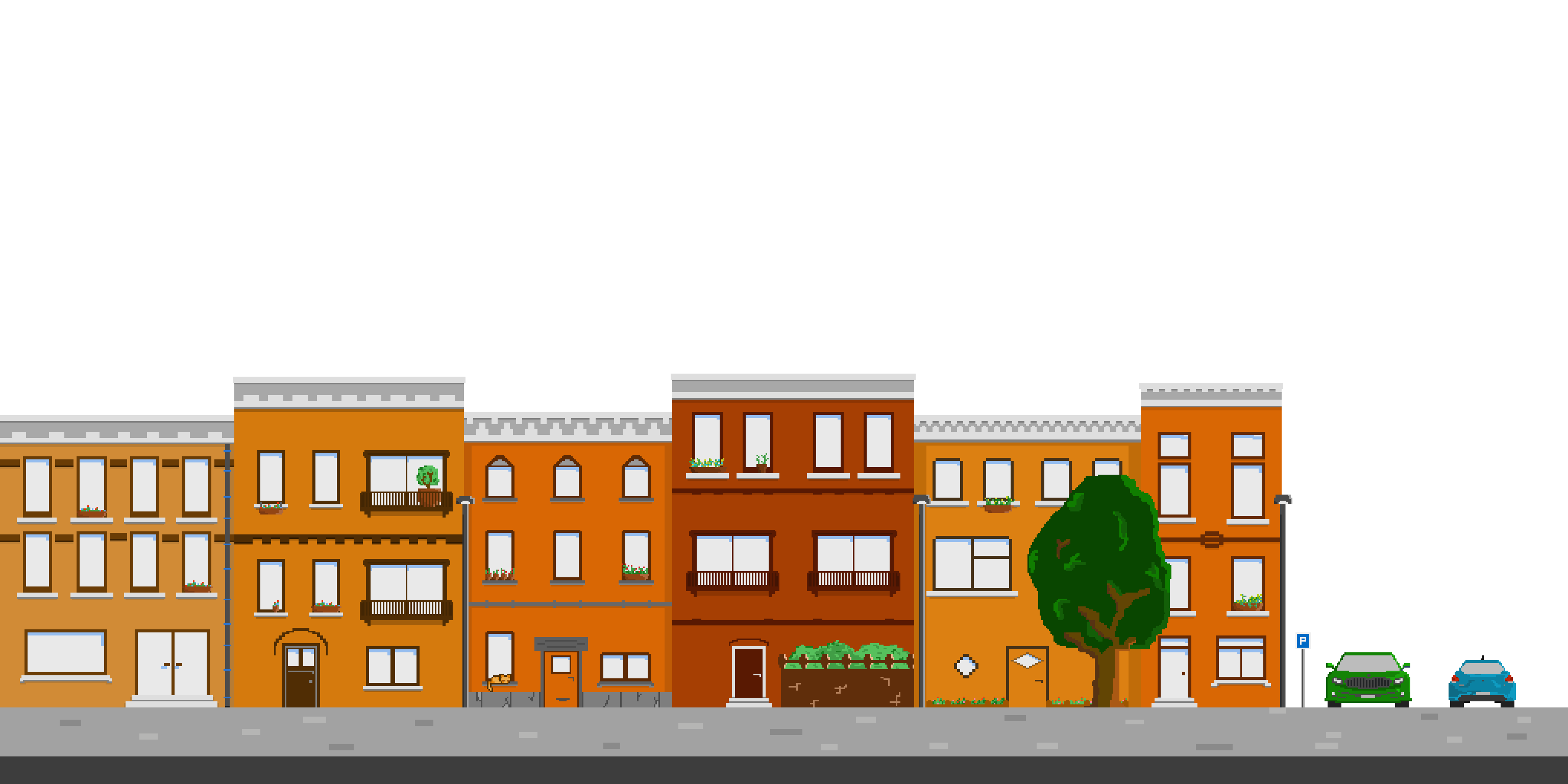 Image de la ville en avant-plan