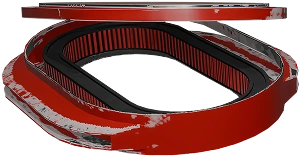 V6 car engine with engine by Blendoriano filtre à air
