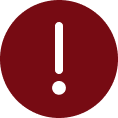 Symobole attention rouge