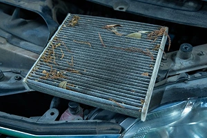 Un filtre à air sale